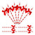 Red Ribbon Striped Straws