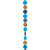 Blue & Gold Circles Balloon Tail