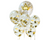 Eid1 Gold Star Confetti Latex Balloons