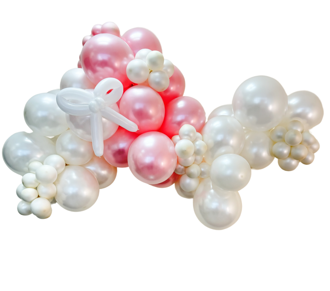 Elegant Bow Balloon Garland