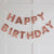 Rose Gold Happy Birthday Fringe Bunting