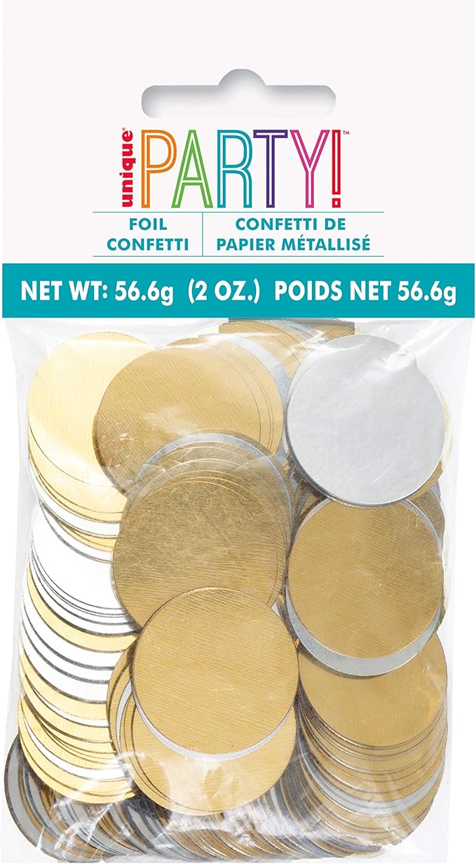 Silver & Gold Foil Confetti