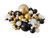 Black, Chrome Gold & White Balloon Cloud