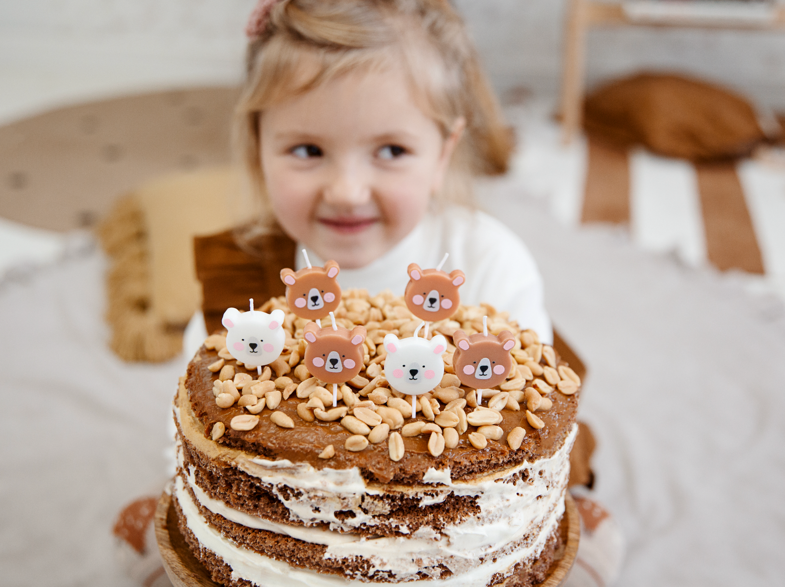 Teddy Bear Birthday Candles