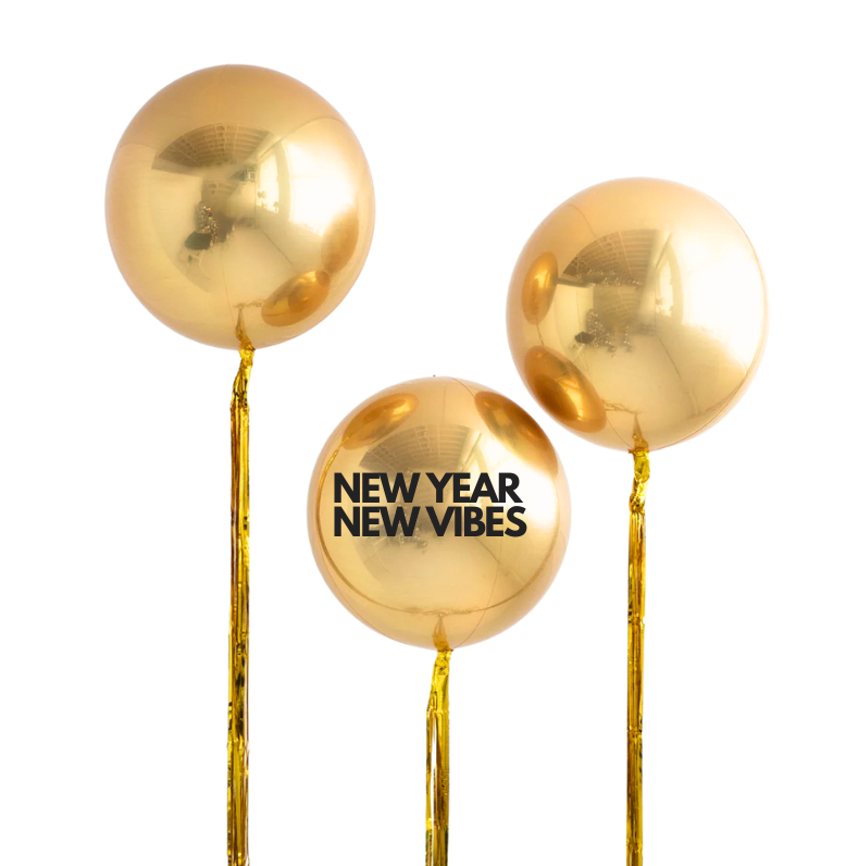 Gold Orbz & Tassels Balloon Set