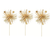 Gold Foil Firework Food Toppers