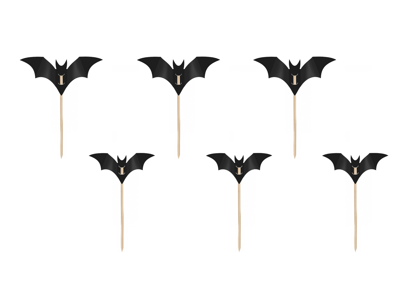 Black Bat Cupcake Decorations