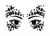 Black Halloween Face Jewels