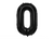 Black Number Foil Balloon