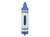 Blue Crayon Foil Balloon