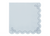 Blue Ruffled Paper Napkins