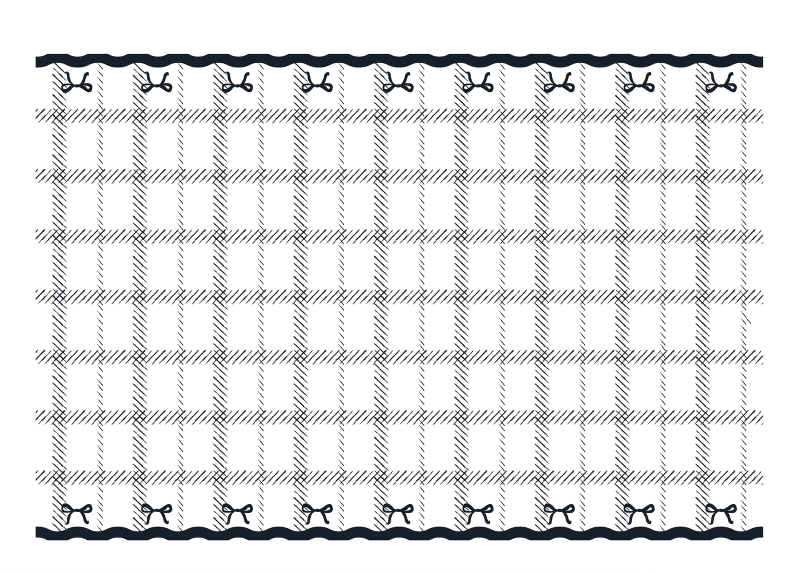 Checkered Bow Tablecloth