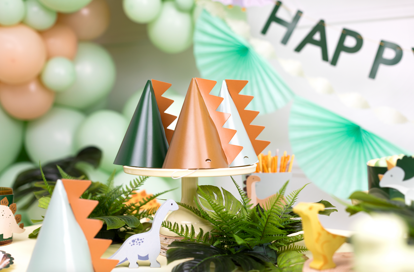 Spiked Dinosaur Party Hats