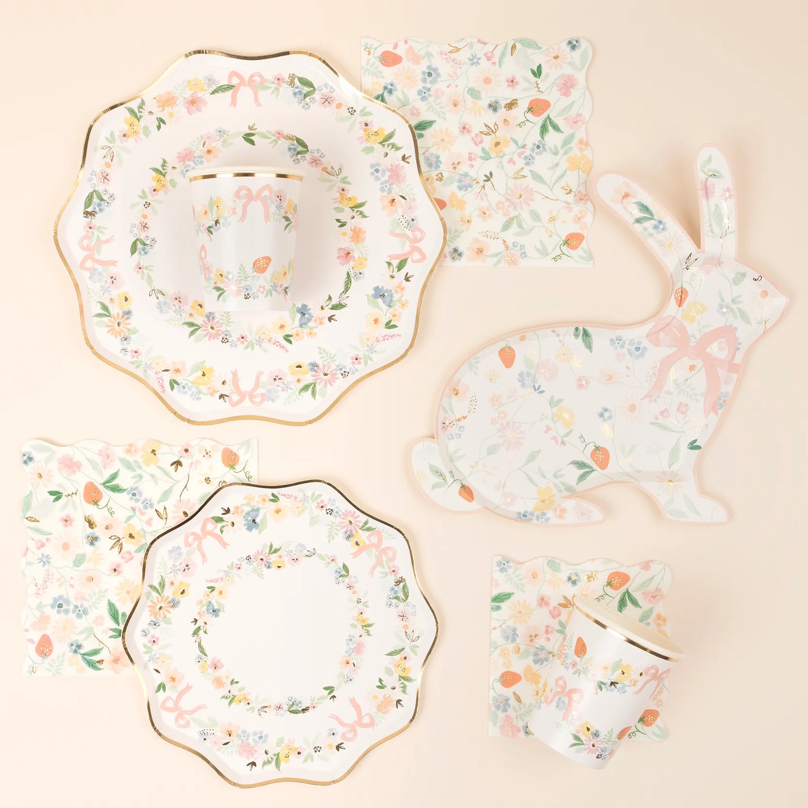 Elegant Floral Large Napkins
