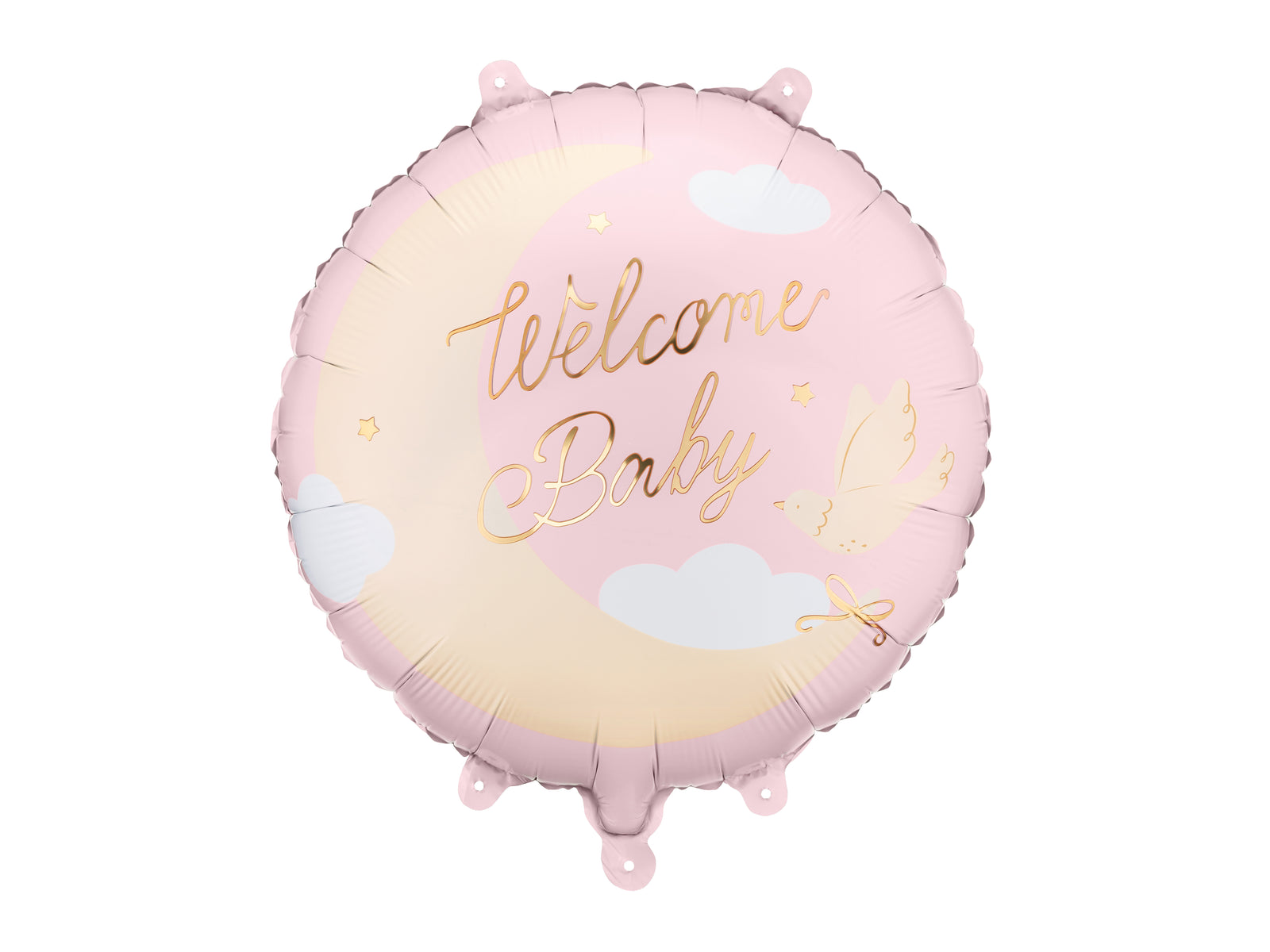 Welcome Baby Pink Foil Balloon