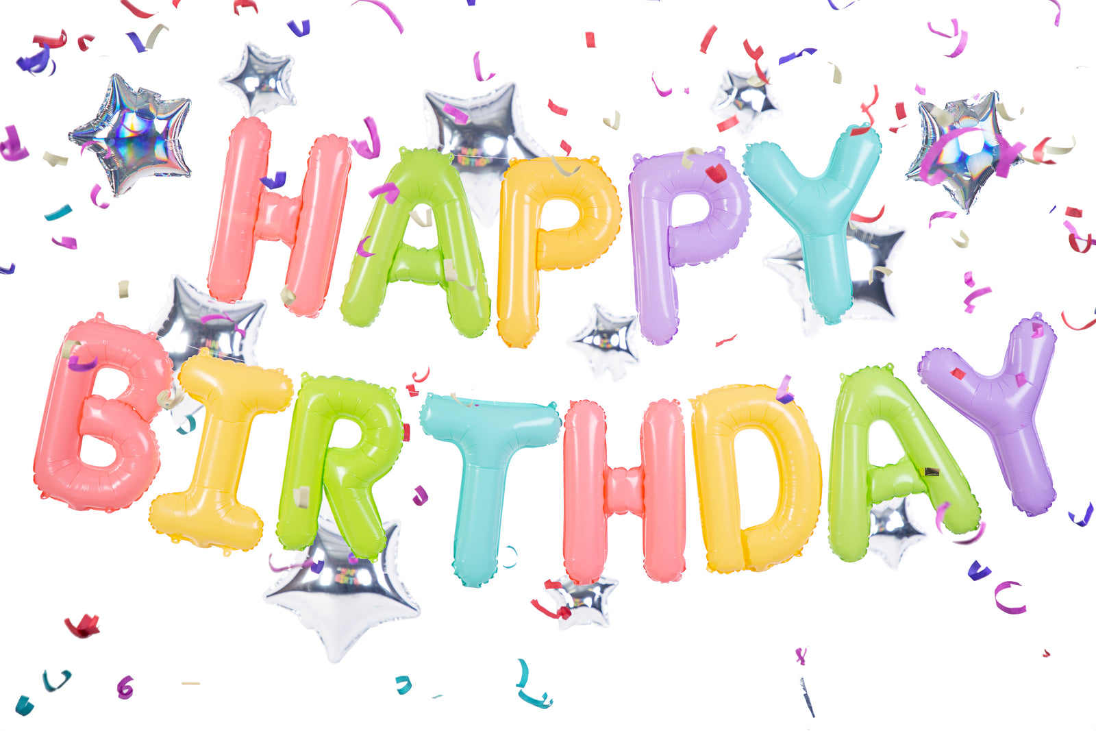 Happy Birthday Foil Balloon Banner