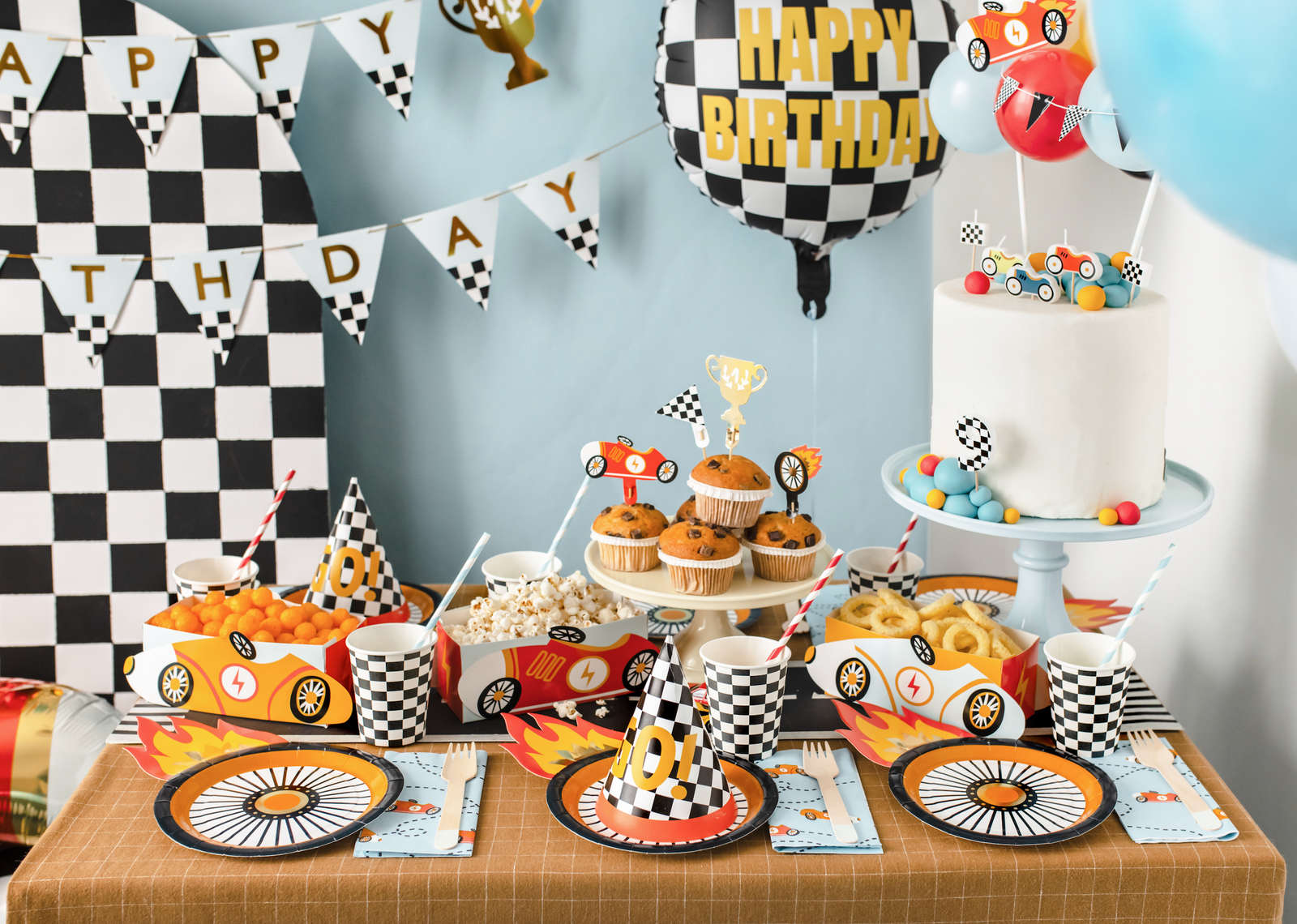 Checkered Flag Party Cups