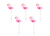 Flamingo Birthday Candles