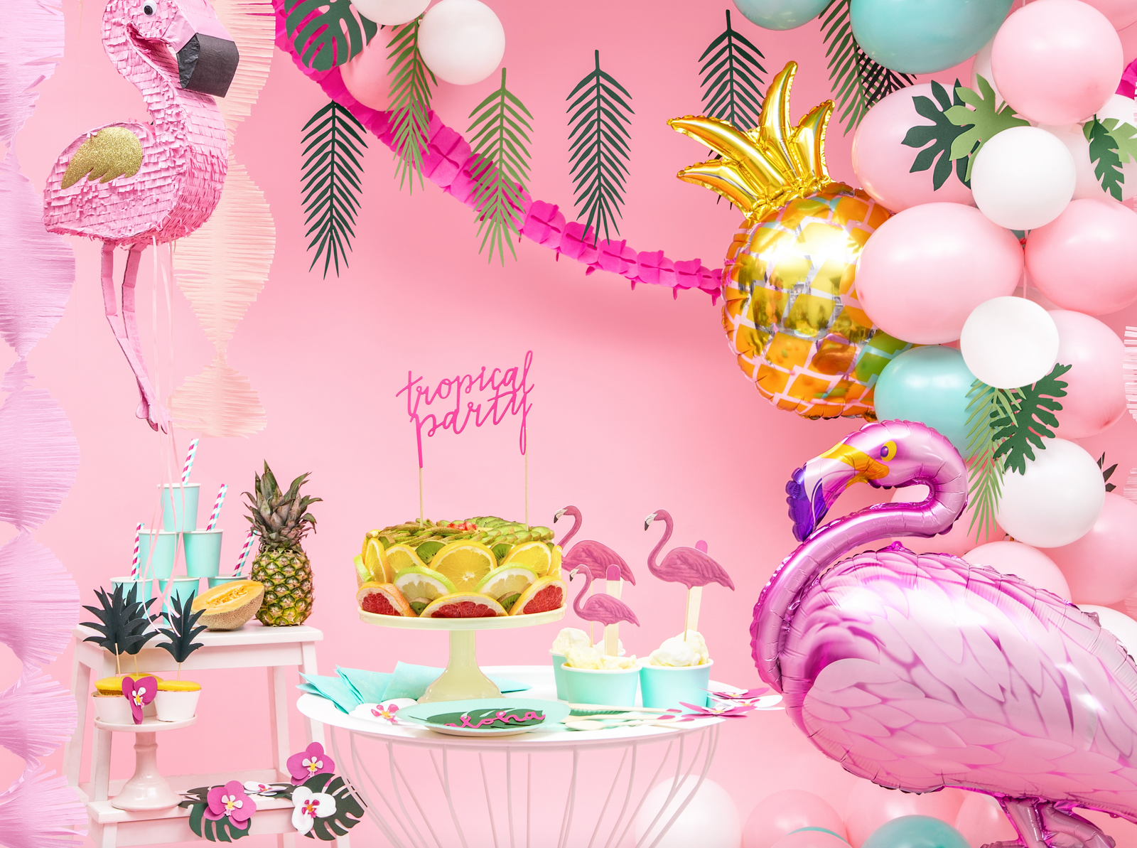 Pink Flamingo Cake Toppers