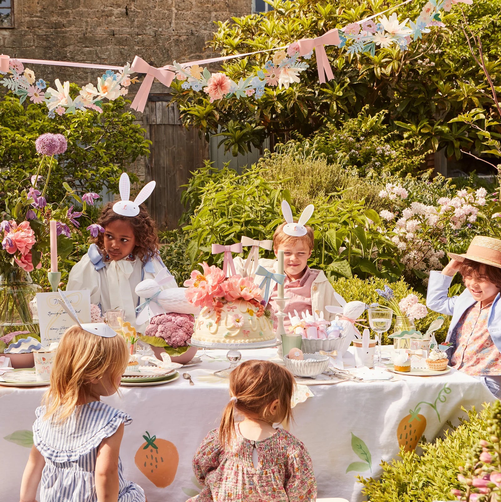 Flower Bow Garland