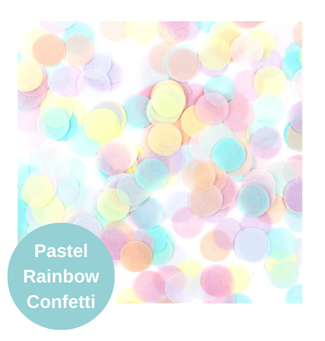 Pastel Rainbow Giant Confetti Balloon 36"
