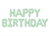 Happy Birthday Green Foil Balloon