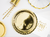 Metallic Gold Round Plates