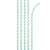 Mint Green Striped Paper Straws with Eco-Flex® Technology