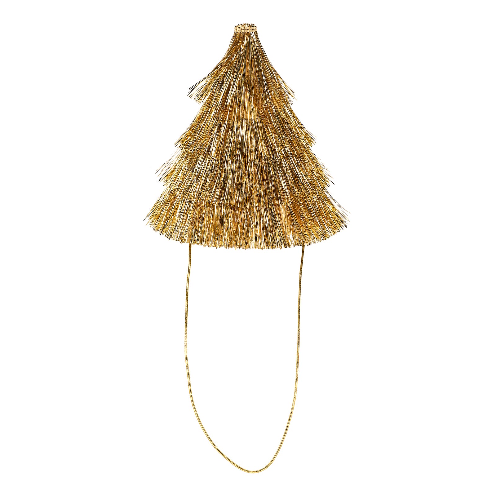 Mini Gold Fringe Party Hats
