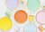 Pastel Plates with Scalloped Gold Foil