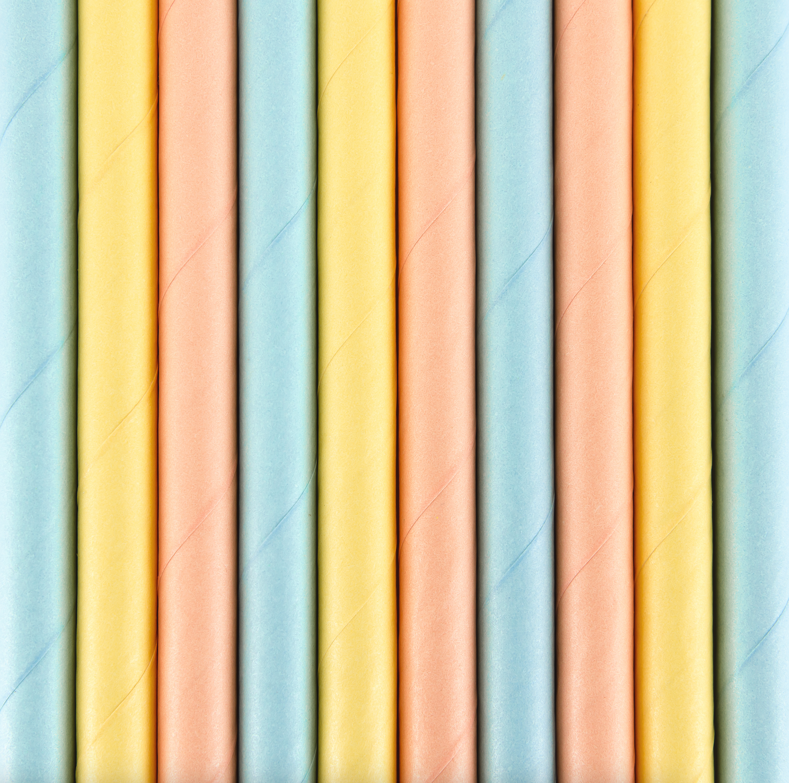 Pastel Rainbow Party Straws