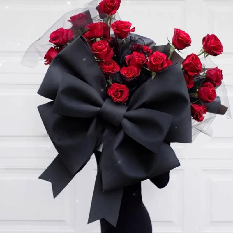 Pink & Black DIY Giant Bow Decoration