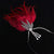 Burgundy Feather & Rhinestone Headband