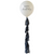 Happy Birthday Balloon with Black Tassel Tail