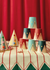 Thin Stripes & Stars Paper Tablecloth