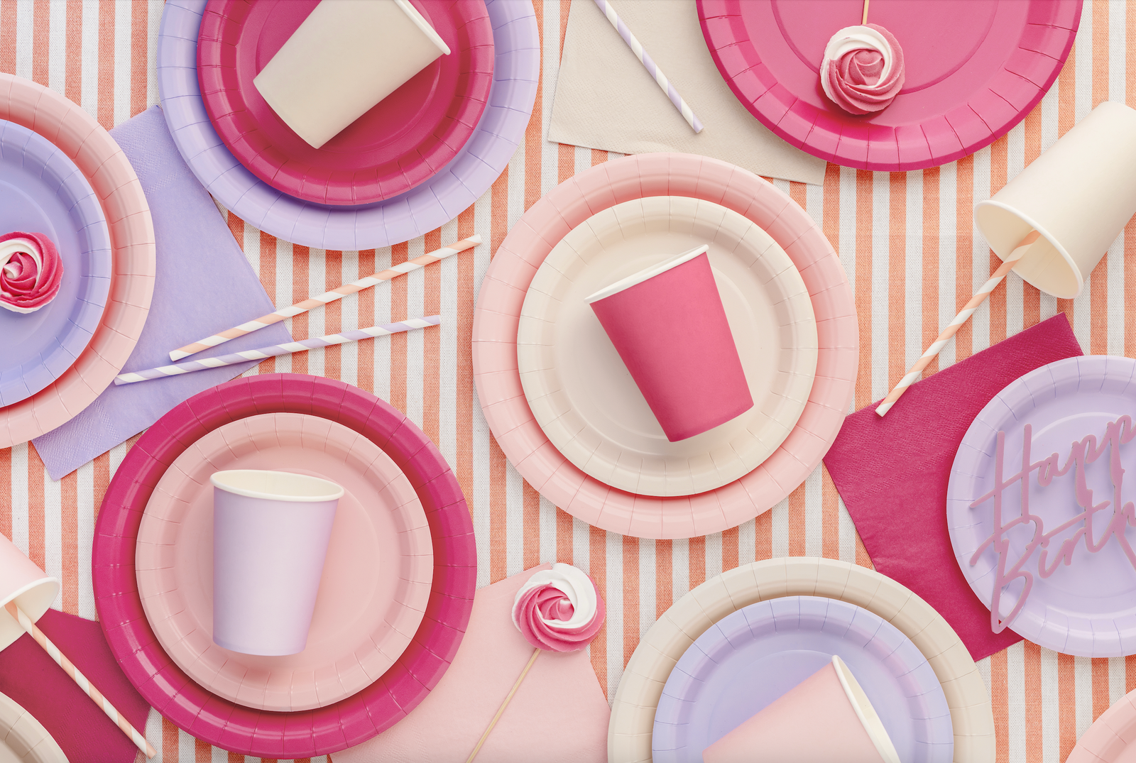 Deep Pink Paper Napkins