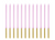 Tall Violet Birthday Candles
