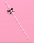 Little Black Bow Straws
