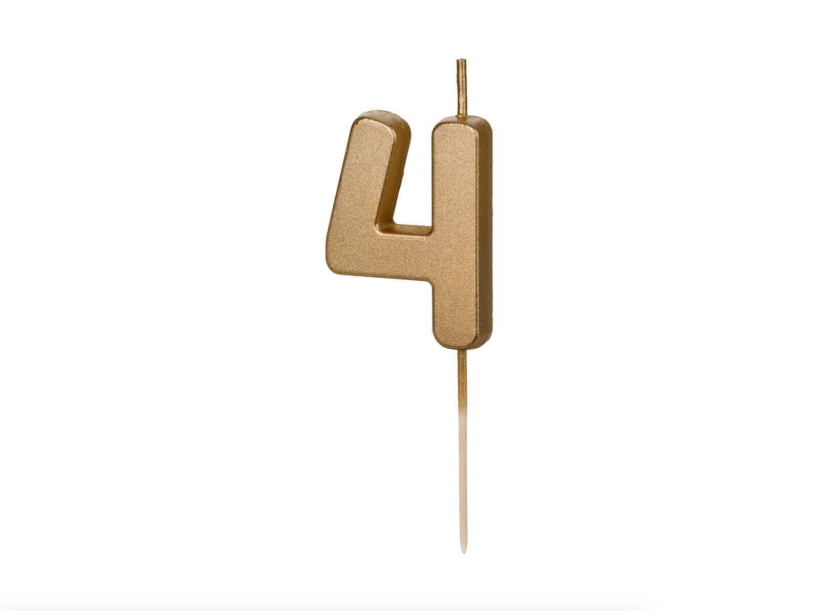 Gold Number Birthday Candle