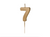 Gold Number Birthday Candle