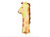 Animal Print Number Foil Balloon