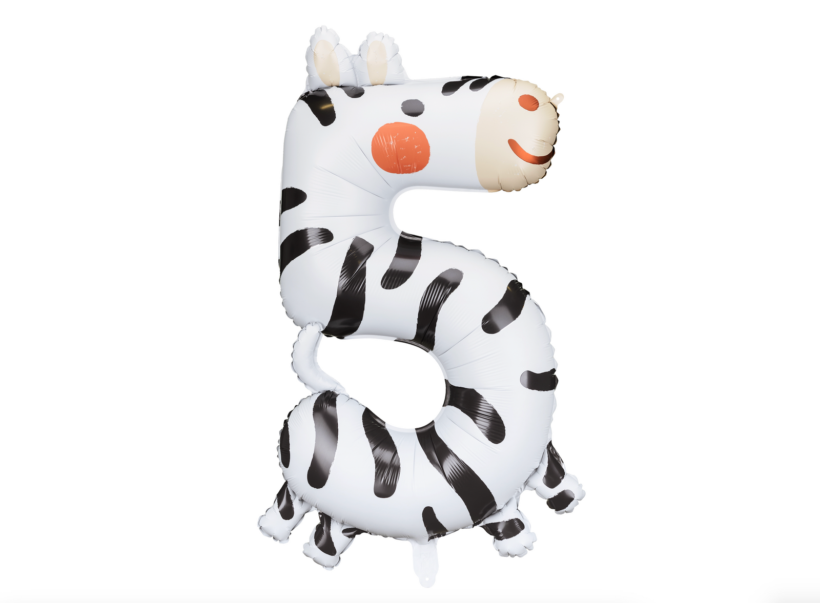Animal Print Number Foil Balloon