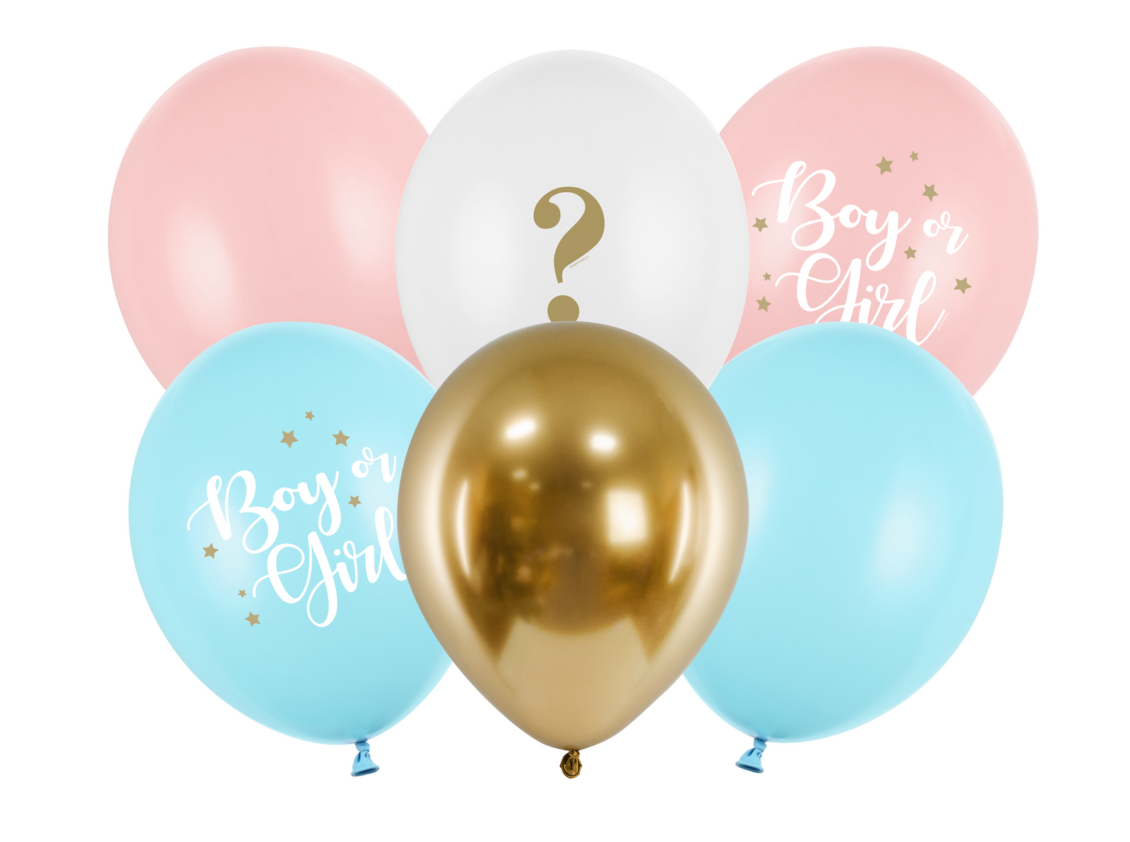 Boy or Girl Gender Reveal Latex Balloon Bouquet
