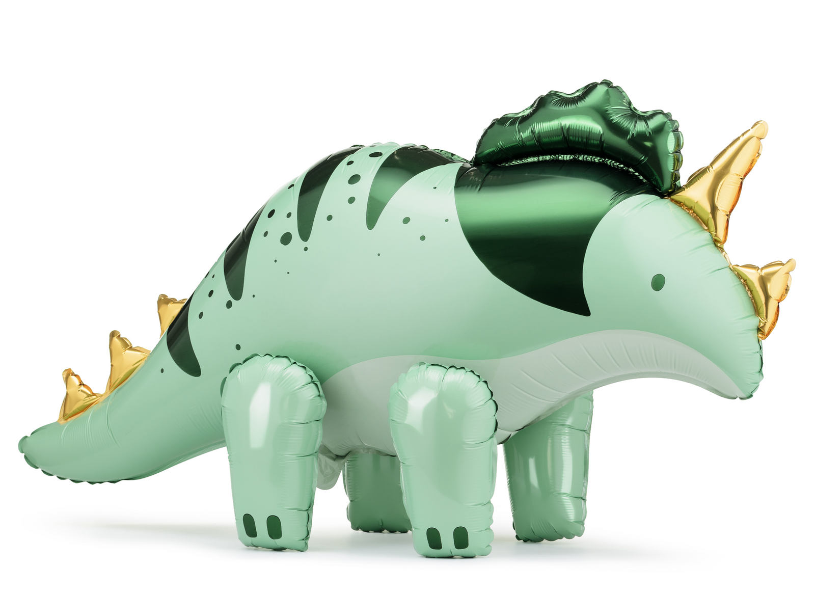 Green Standing Triceratops Balloon
