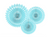 Light Blue Decorative Tissue Rosettes