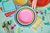 Rainbow Ric Rac Dinner Plates