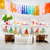 Multicolor Fringe Canopy Banners Set