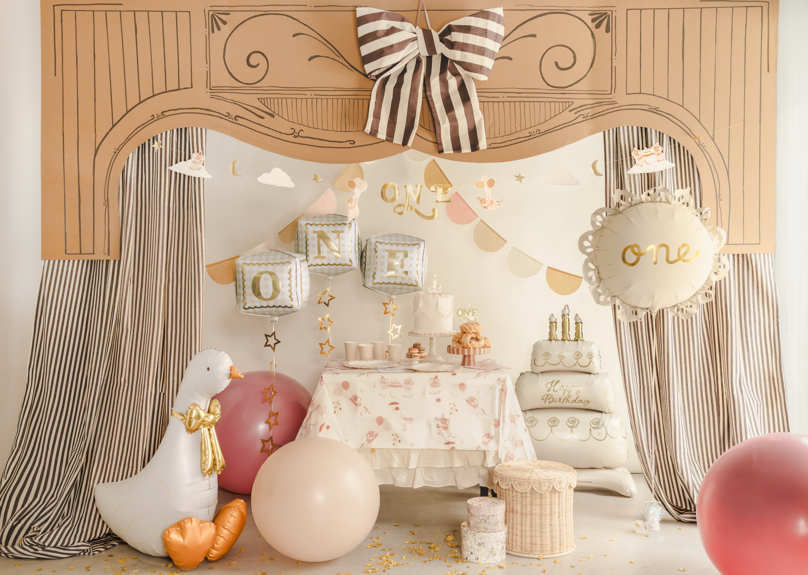 Standing Birthday Cake Foil Balloon