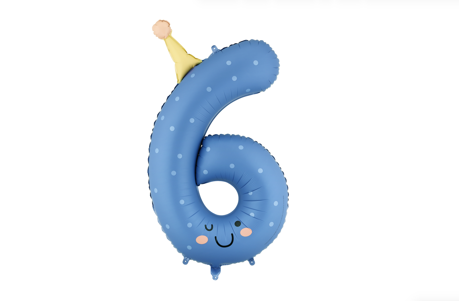 Colorful Party Hat Number Foil Balloons
