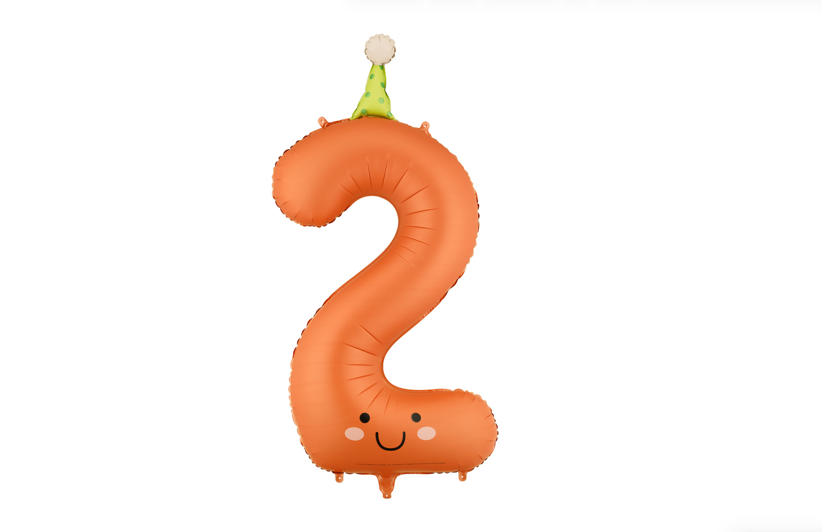 Colorful Party Hat Number Foil Balloons